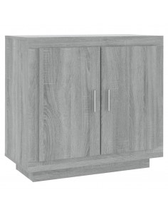 Credenza Grigio Sonoma 80x40x75 cm in Legno Multistrato 2