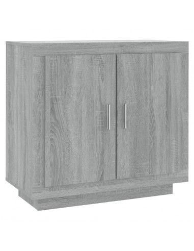 Credenza Grigio Sonoma 80x40x75 cm in Legno Multistrato