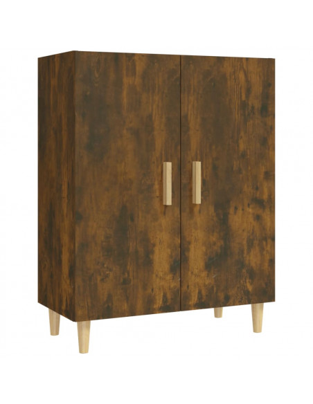 Credenza Rovere Fumo 70x34x90 cm in Legno Multistrato