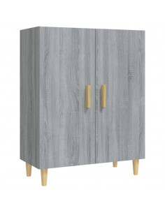 Credenza Grigio Sonoma 70x34x90 cm in Legno Multistrato 2