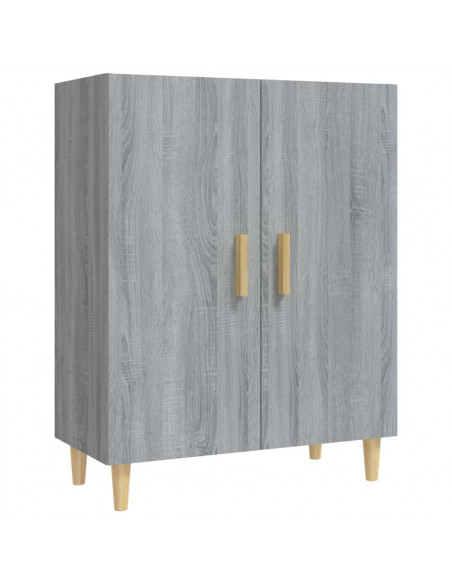 Credenza Grigio Sonoma 70x34x90 cm in Legno Multistrato