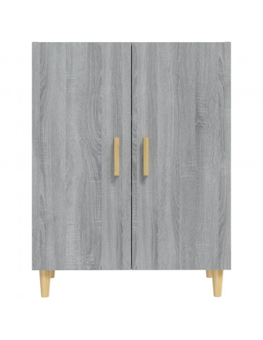 Credenza Grigio Sonoma 70x34x90 cm in Legno Multistrato