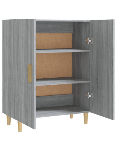 Credenza Grigio Sonoma 70x34x90 cm in Legno Multistrato