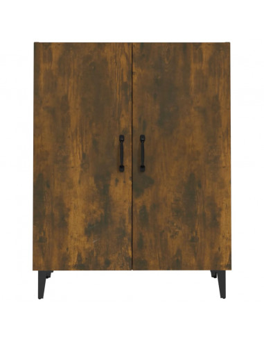 Credenza Rovere Fumo 70x34x90 cm in Legno Multistrato