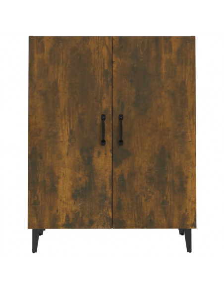 Credenza Rovere Fumo 70x34x90 cm in Legno Multistrato