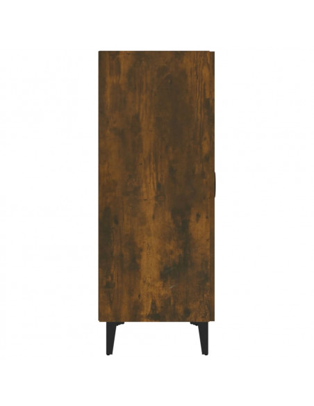 Credenza Rovere Fumo 70x34x90 cm in Legno Multistrato