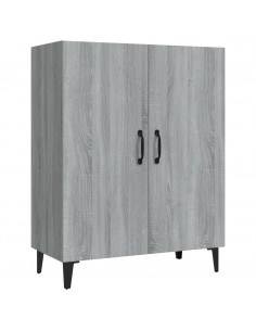 Credenza Grigio Sonoma 70x34x90 cm in Legno Multistrato 2