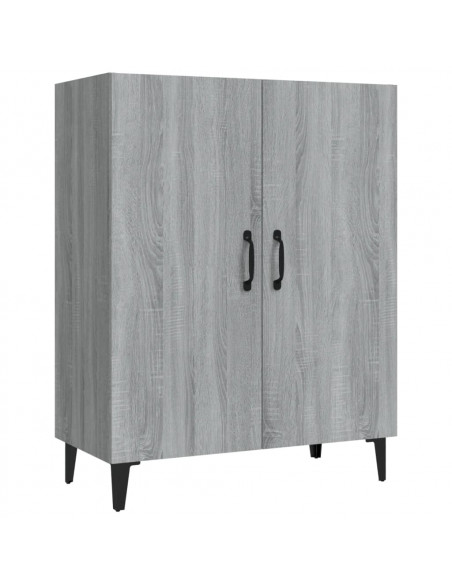 Credenza Grigio Sonoma 70x34x90 cm in Legno Multistrato
