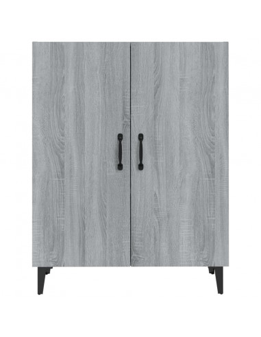 Credenza Grigio Sonoma 70x34x90 cm in Legno Multistrato