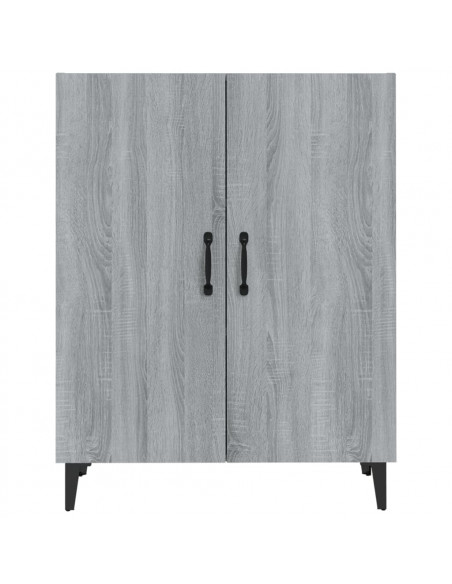 Credenza Grigio Sonoma 70x34x90 cm in Legno Multistrato