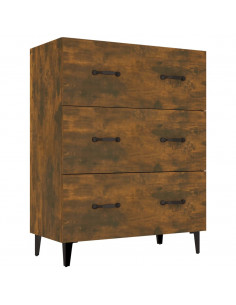 Credenza Rovere Fumo 69,5x34x90 cm in Legno Multistrato 2