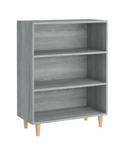 Credenza Grigio Sonoma 69,5x32,5x90 cm in Legno Multistrato 2