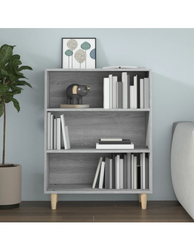 Credenza Grigio Sonoma 69,5x32,5x90 cm in Legno Multistrato