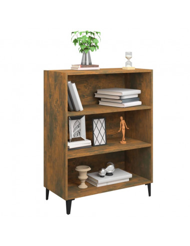 Credenza Rovere Fumo 69,5x32,5x90 cm in Legno Multistrato