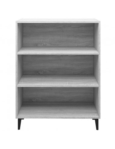 Credenza Grigio Sonoma 69,5x32,5x90 cm in Legno Multistrato