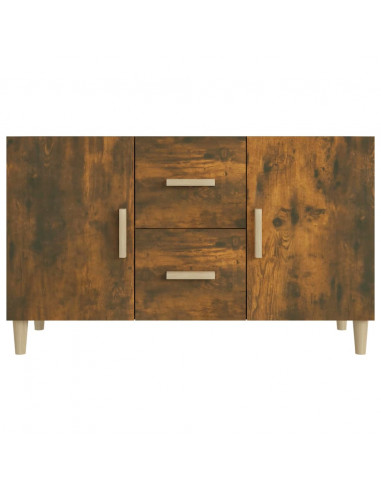 Credenza Rovere Fumo 100x36x60 cm in Legno Multistrato