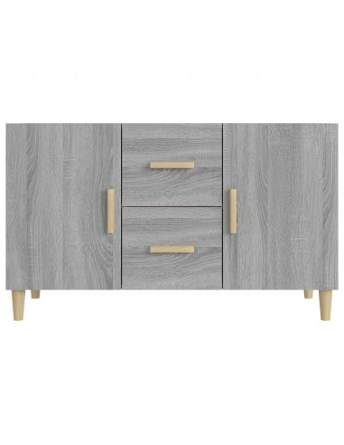 Credenza Grigio Sonoma 100x36x60 cm in Legno Multistrato