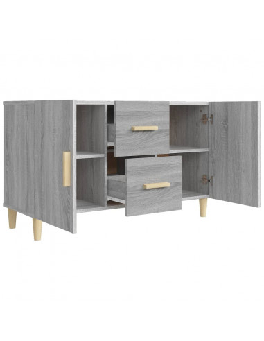 Credenza Grigio Sonoma 100x36x60 cm in Legno Multistrato