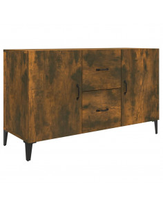 Credenza Rovere Fumo 100x36x60 cm in Legno Multistrato 2