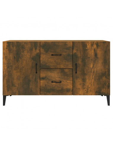 Credenza Rovere Fumo 100x36x60 cm in Legno Multistrato