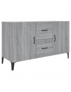 Credenza Grigio Sonoma 100x36x60 cm in Legno Multistrato 2