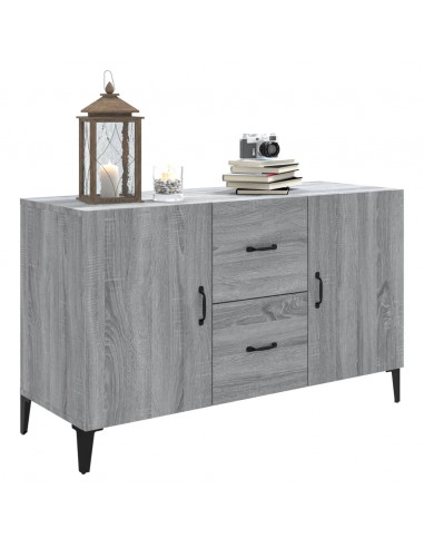 Credenza Grigio Sonoma 100x36x60 cm in Legno Multistrato