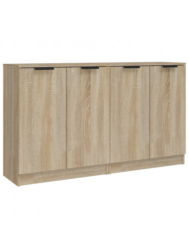 Credenze 2 pz Rovere Sonoma 60x30x70 cm in Legno Multistrato
