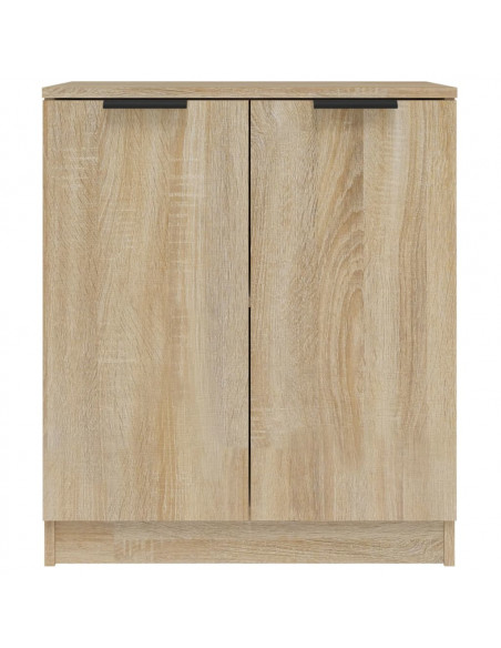 Credenze 2 pz Rovere Sonoma 60x30x70 cm in Legno Multistrato