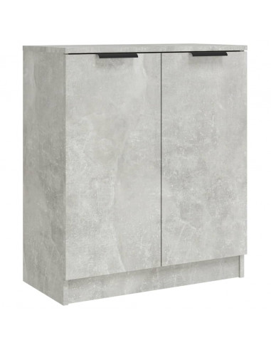 Credenze 2 pz Grigio Cemento 60x30x70 cm in Legno Multistrato
