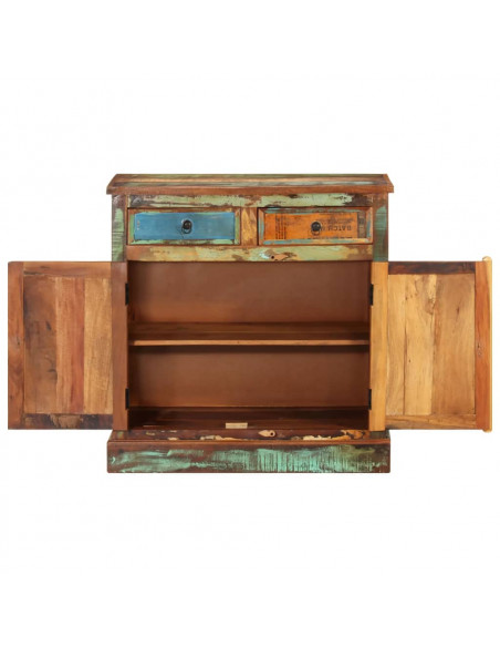 Credenza in Legno di Recupero Vintage con 2 Cassetti e 2 Ante