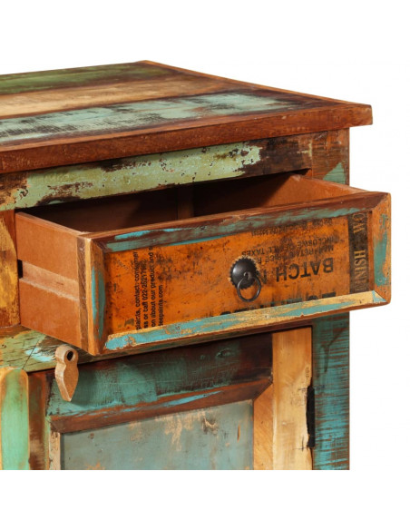 Credenza in Legno di Recupero Vintage con 2 Cassetti e 2 Ante
