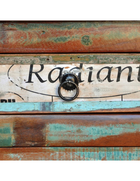Credenza in Legno di Recupero Vintage con 2 Cassetti e 2 Ante