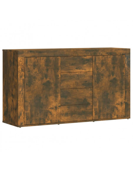 Credenza Rovere Fumo 120x36x69 cm in Legno Multistrato