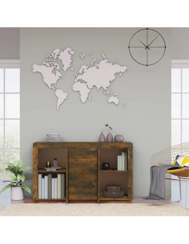 Credenza Rovere Fumo 120x36x69 cm in Legno Multistrato