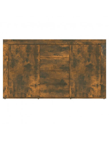 Credenza Rovere Fumo 120x36x69 cm in Legno Multistrato