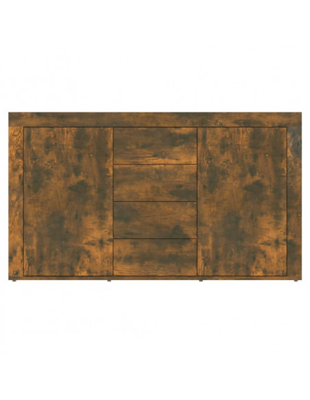 Credenza Rovere Fumo 120x36x69 cm in Legno Multistrato