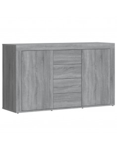 Credenza Grigio Sonoma 120x36x69 cm in Legno Multistrato 2