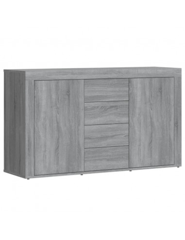 Credenza Grigio Sonoma 120x36x69 cm in Legno Multistrato
