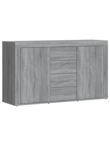 Credenza Grigio Sonoma 120x36x69 cm in Legno Multistrato