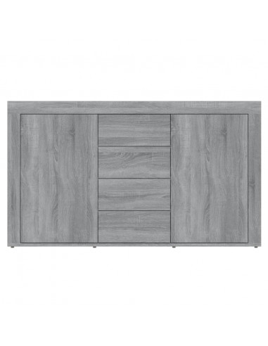 Credenza Grigio Sonoma 120x36x69 cm in Legno Multistrato