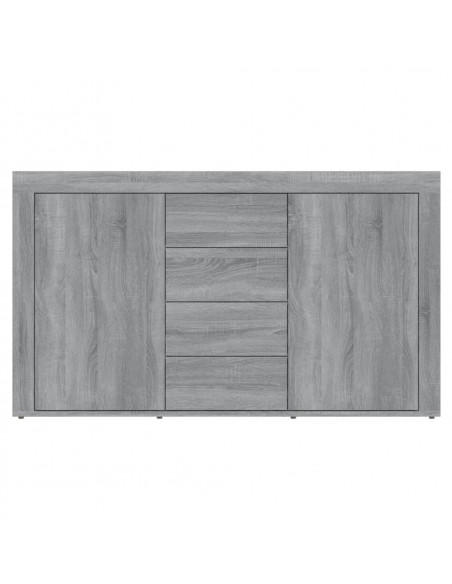 Credenza Grigio Sonoma 120x36x69 cm in Legno Multistrato