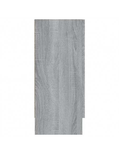 Mobile Vetrina Grigio Sonoma 120x30,5x70 cm Legno Multistrato