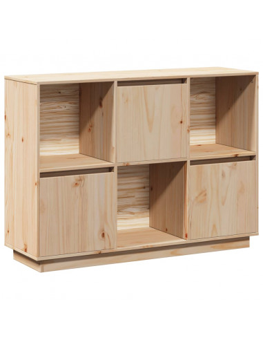 Credenza 110,5x35x80 cm in Legno Massello di Pino