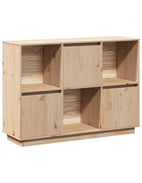 Credenza 110,5x35x80 cm in Legno Massello di Pino