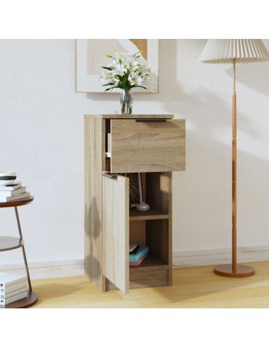 Credenza Rovere Sonoma 30x30x70 cm in Legno Multistrato