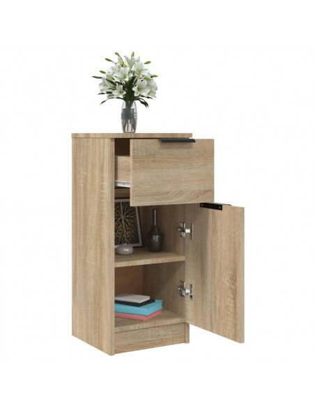 Credenza Rovere Sonoma 30x30x70 cm in Legno Multistrato