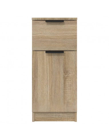 Credenze 2 pz Rovere Sonoma 30x30x70 cm in Legno Multistrato