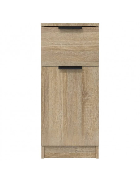 Credenze 2 pz Rovere Sonoma 30x30x70 cm in Legno Multistrato