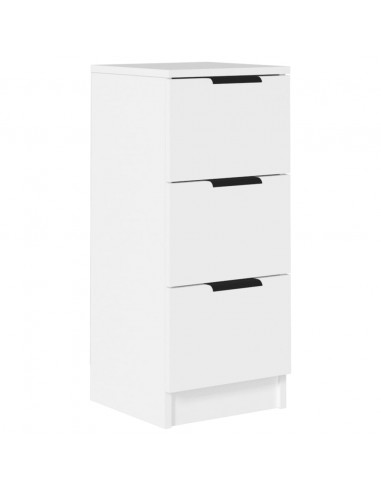 Credenza Bianca 30x30x70 cm in Legno Multistrato