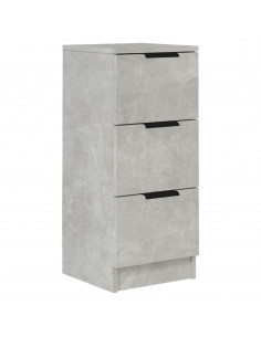 Credenza Grigio Cemento 30x30x70 cm in Legno Multistrato 2